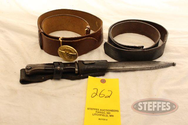 (2) German Nazi belts - K98 bayonet_1.jpg